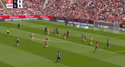 ⚽西甲半场：双方破门乏术，阿尔瓦雷斯远射造险，马竞客场暂0-0赫罗纳